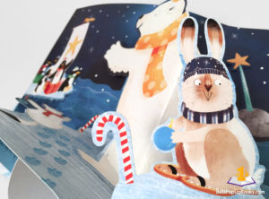 Arctic Christmas pop-up book