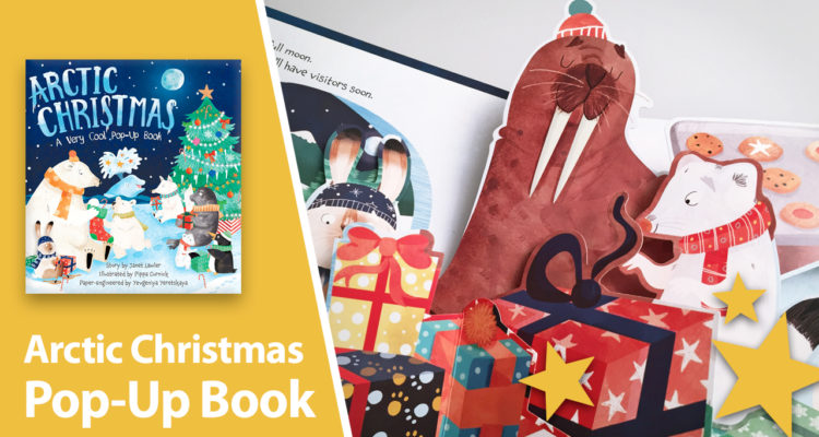 arctic christmas pop-up book