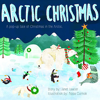 arctic christmas pop-up book