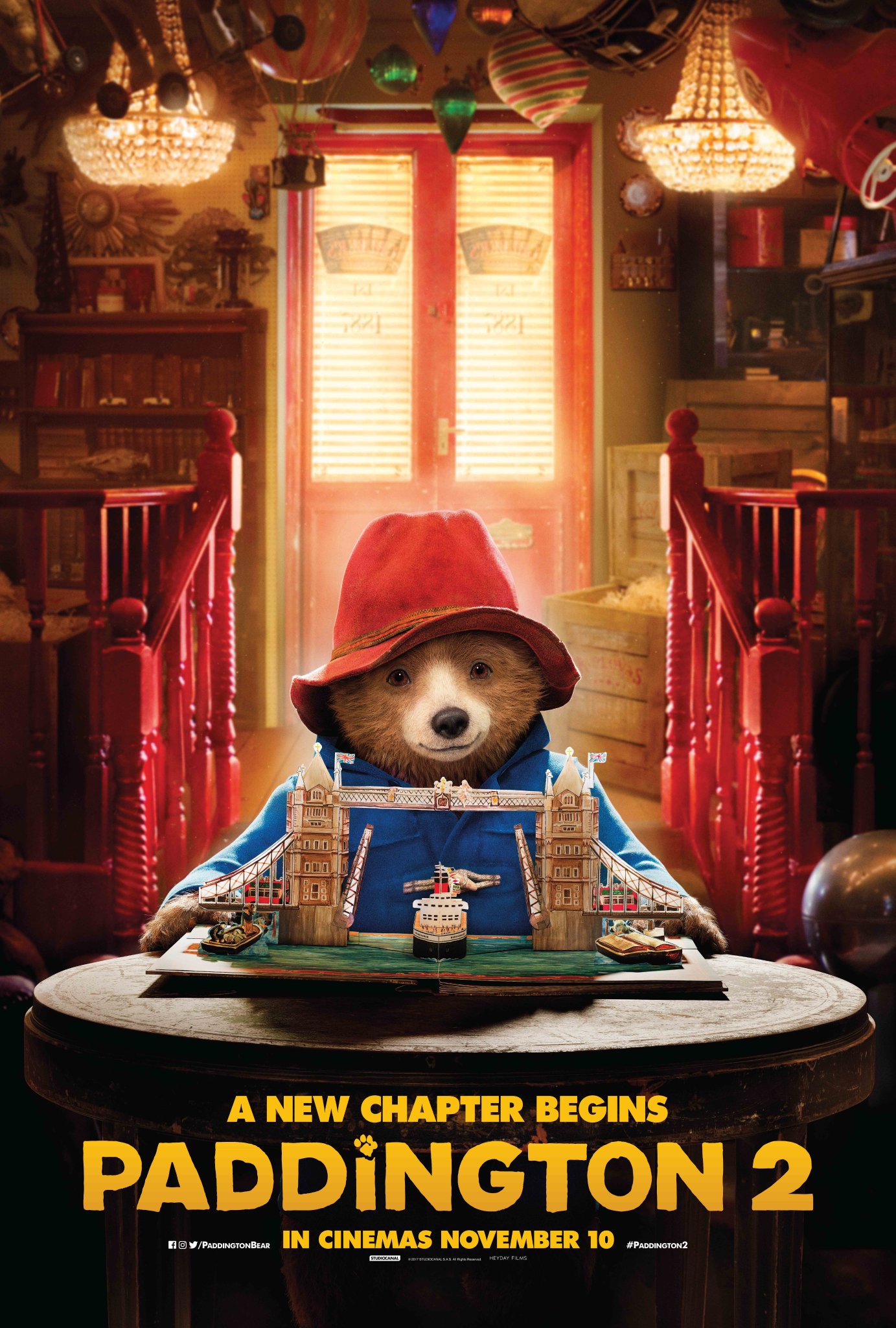 Paddington 2 pop-up book movie