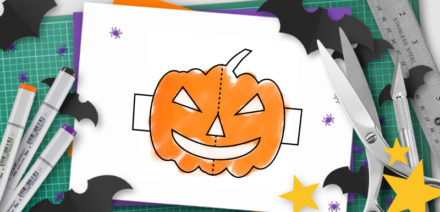 halloween pop-up template