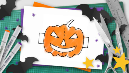 halloween pop-up template