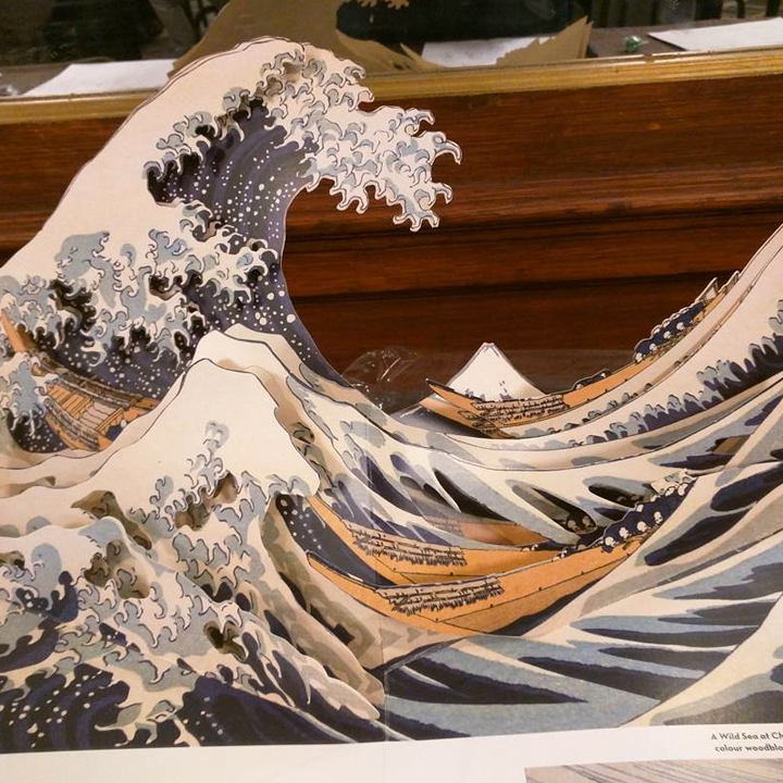 hokusai pop-up book