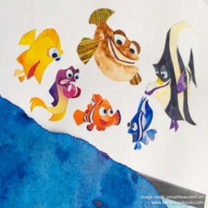 Pixar Pop-up Book Artwork - Finding Nemo