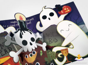 silly ghosts pop-up book