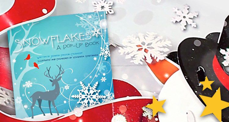 snowflakes pop-up book