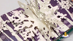 snowflakes pop-up book