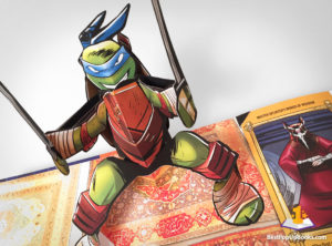 teenage mutant ninja turtles pop-up book Leonardo