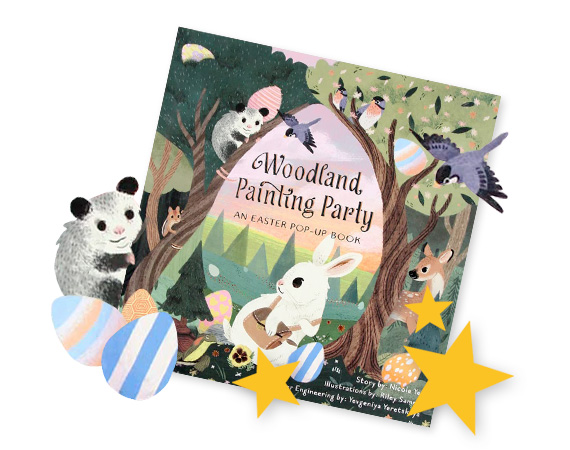 Woodland Painting Party Pop-Up Book